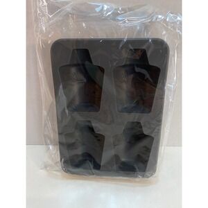 Bols Mixer Shaker Silicone Mold Tray 4 Cavity Barware Ice Cube Chocolate NEW